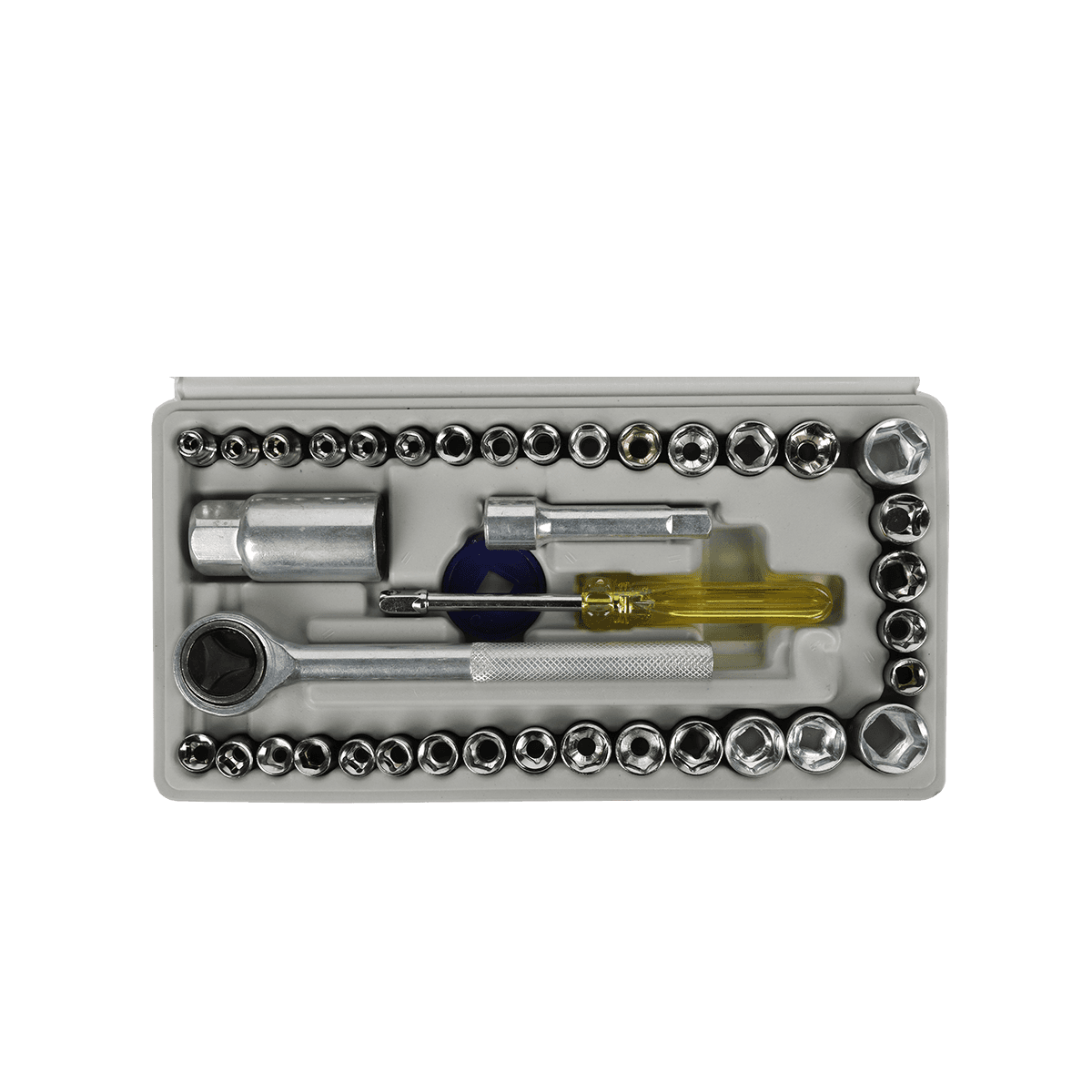 40 pièces Kit de clé à douille outil de réparation de moto clé à cliquet Kit d'outils combinés ensemble d'outils de réparation automatique