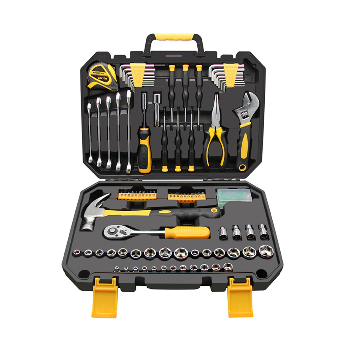 Ensemble d'outils de clé à douille de 127 pièces Kit d'outils à main ménagers