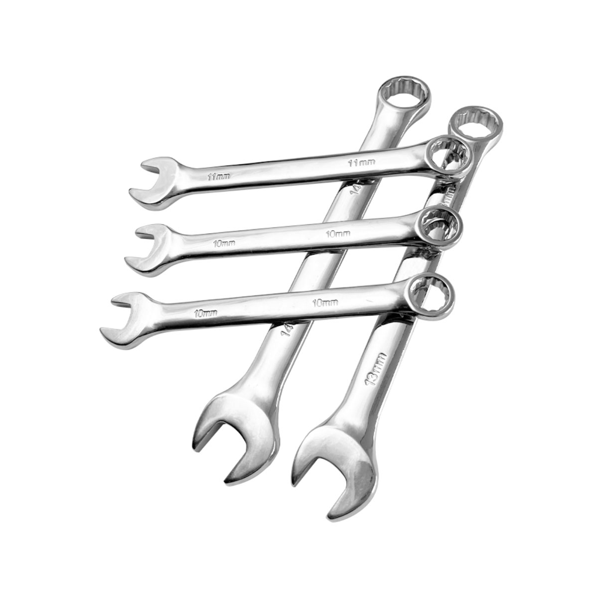 Outils de réparation combinaison en acier au carbone simple clé à anneau à extrémité ouverte jeu de clés
